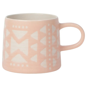 mug - studio - pink imprint - stoneware by now designs