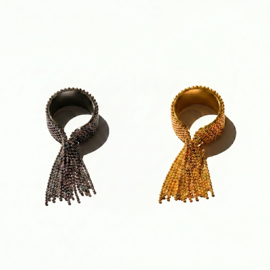 ring - daphne beaded strands by peter and june