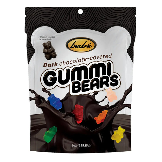 candy - bedré gummi bears - dark chocolate by bedre fine chocolate
