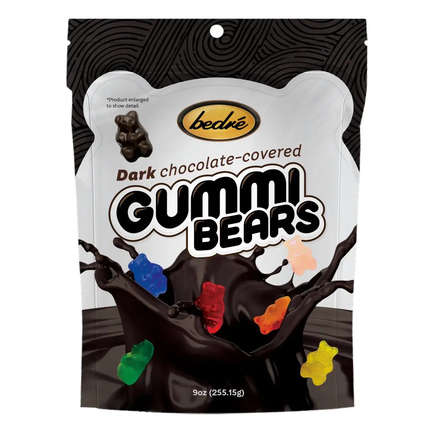 candy - bedré gummi bears - dark chocolate by bedre fine chocolate