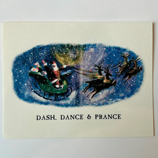 card - christmas - dash, dance, & prance by parcel
