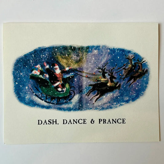 card - christmas - dash, dance, & prance by parcel
