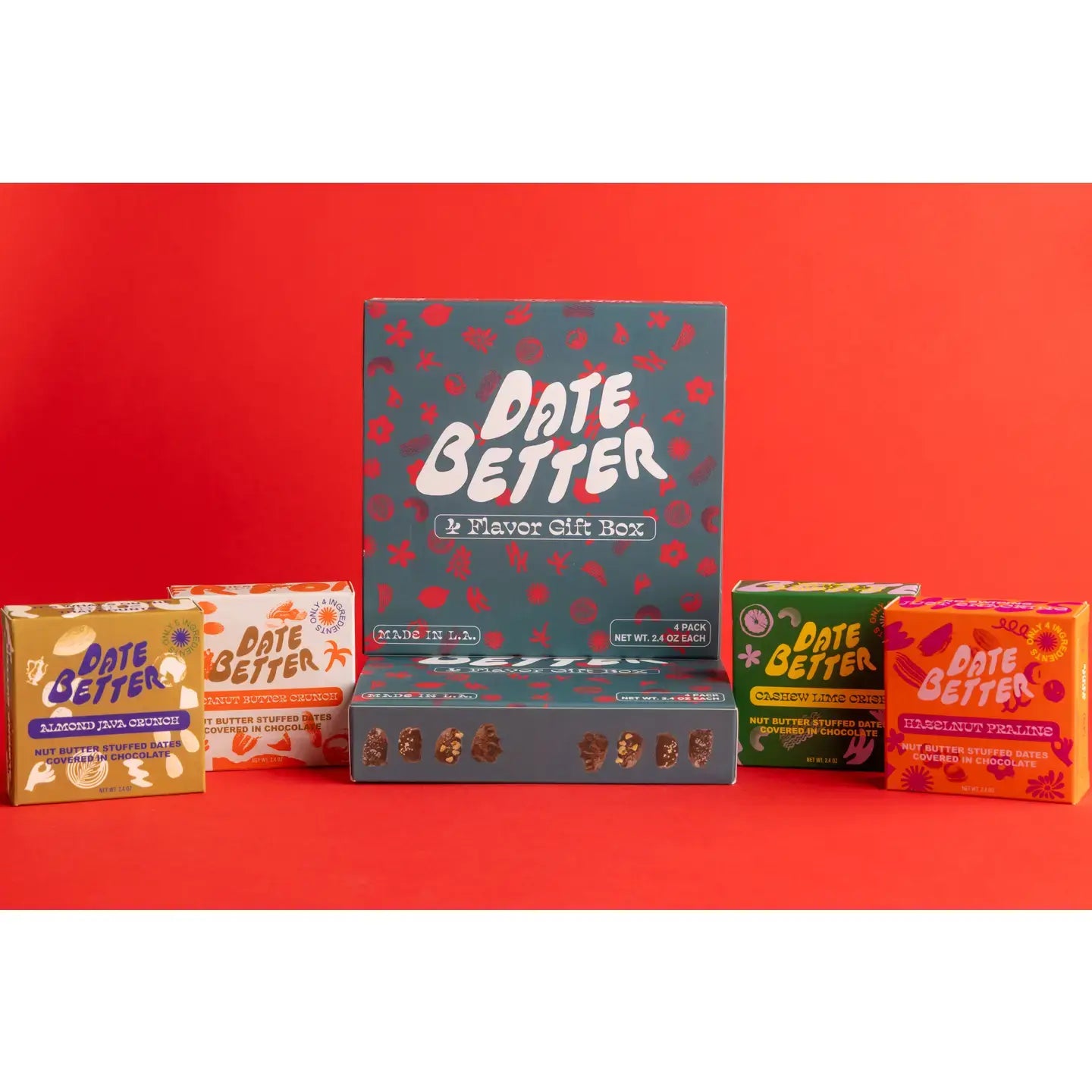 snack - dates - gift box 4-pack by date better snacks