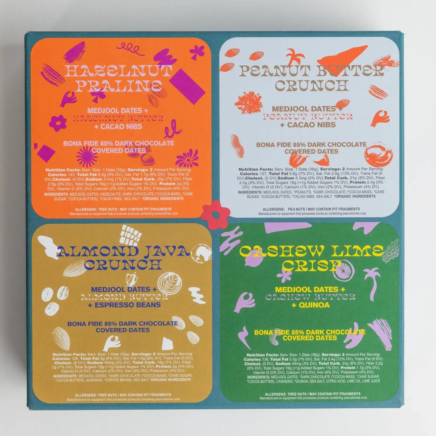 snack - dates - gift box 4-pack by date better snacks