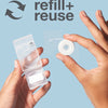 dental floss - refillable dispenser - mint by davids natural toothpaste