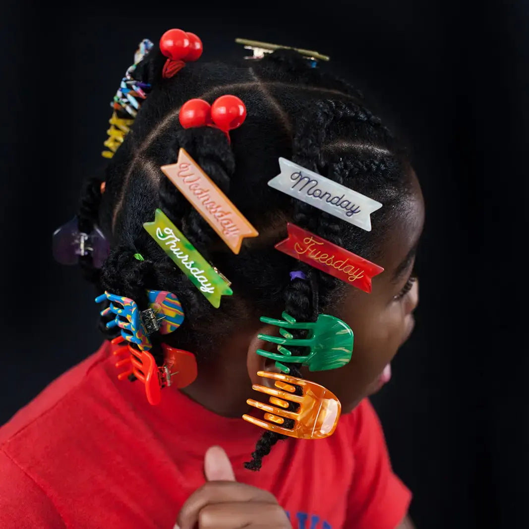 hair clip set - days of the week by eugenia