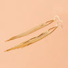 earrings - 18k gold plate - long dangle by peter and june