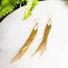 earrings - 18k gold plate - long dangle by peter and june