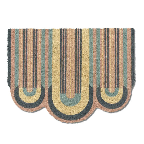 doormat - coir - deco waves by entryways