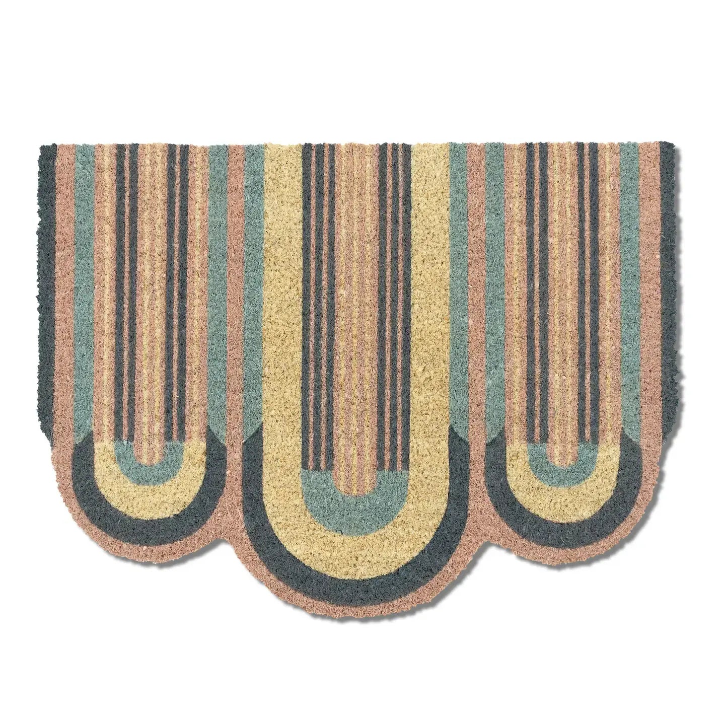 doormat - coir - deco waves by entryways