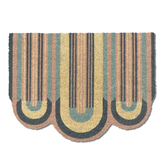 doormat - coir - deco waves by entryways
