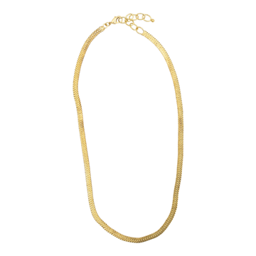 necklace - brass 3d slink chain 16" by baizaar