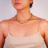 necklace - brass 3d slink chain 16" by baizaar