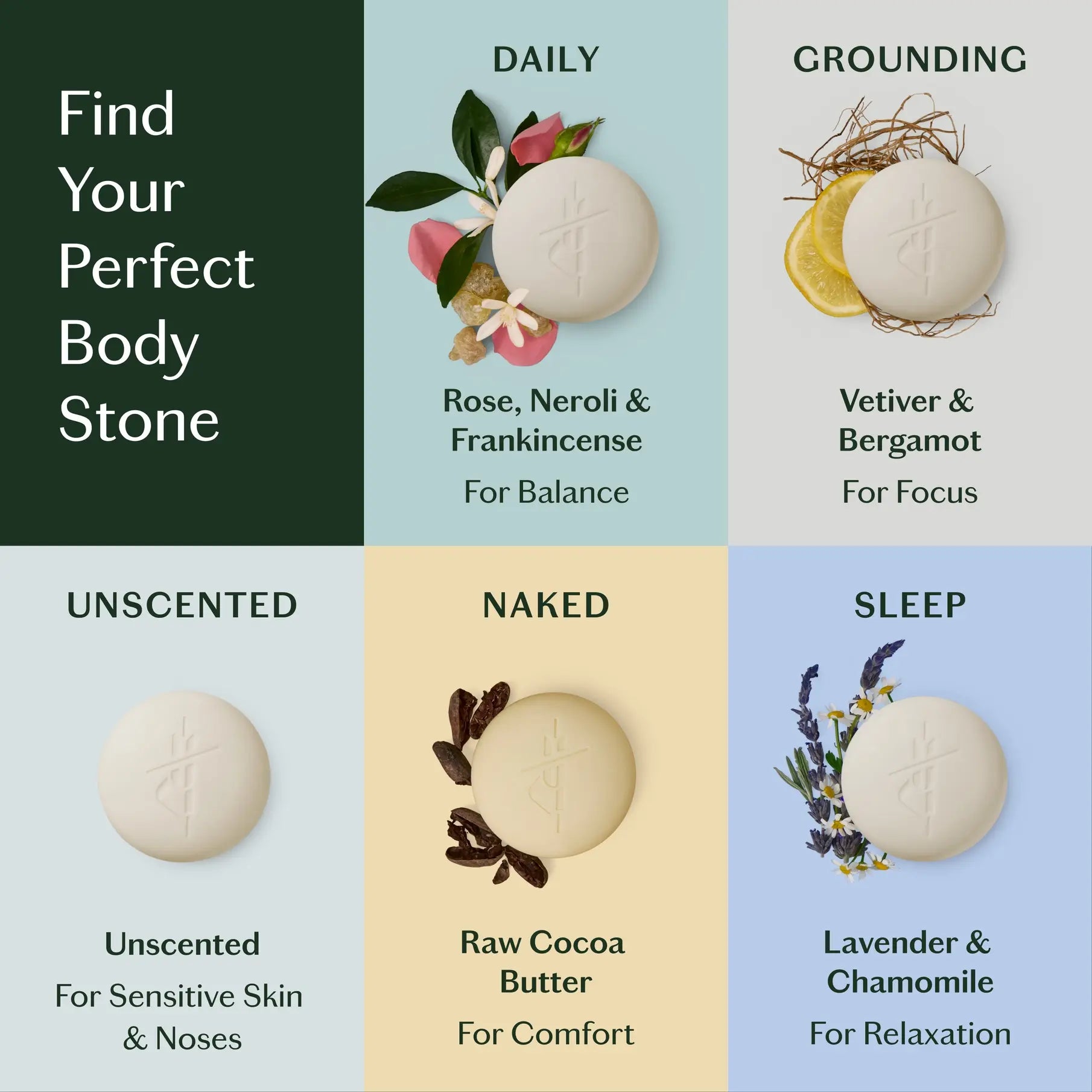 lotion bar - mini - 3 scents by kate mcleod
