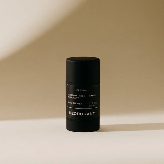 deodorant - aluminum free - amber scent by preston