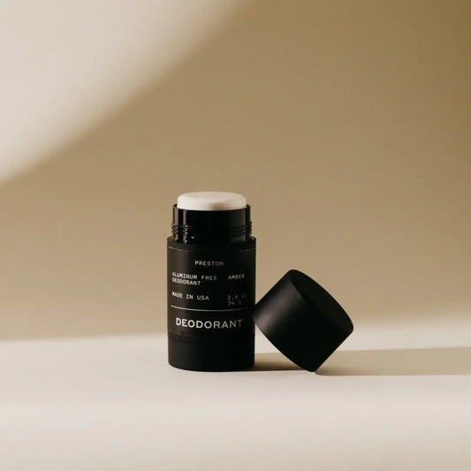 deodorant - aluminum free - amber scent by preston