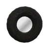 mirror - round wood beaded - 30" by creative co-op