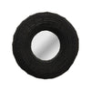 mirror - round wood beaded - 30" by creative co-op