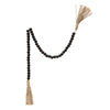 garland + tassel - black & jute by creative co-op