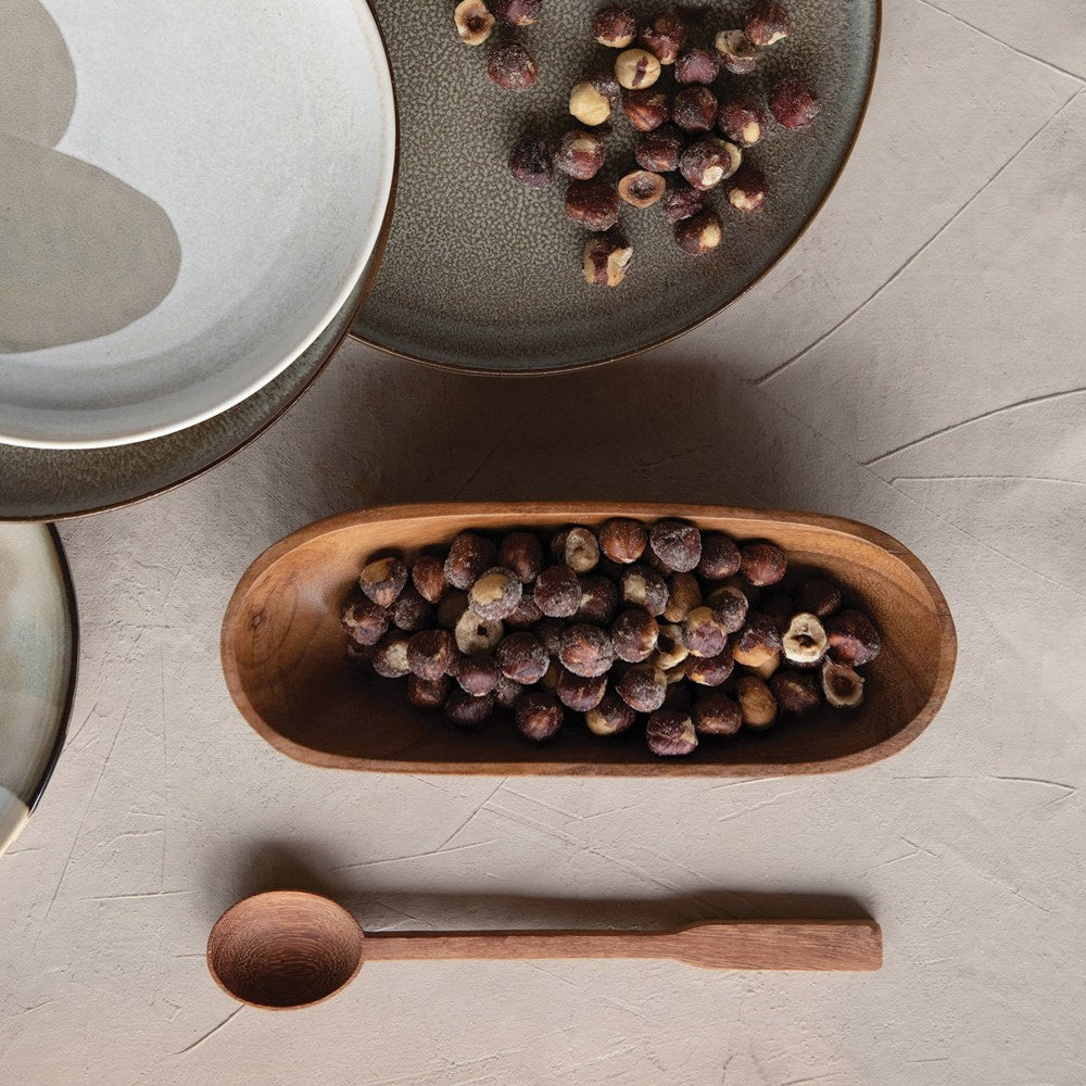 spoon - doussie - double-ended - 8.75" by creative co-op