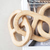 decorative knots & links - natural - 8.5" by creative co-op