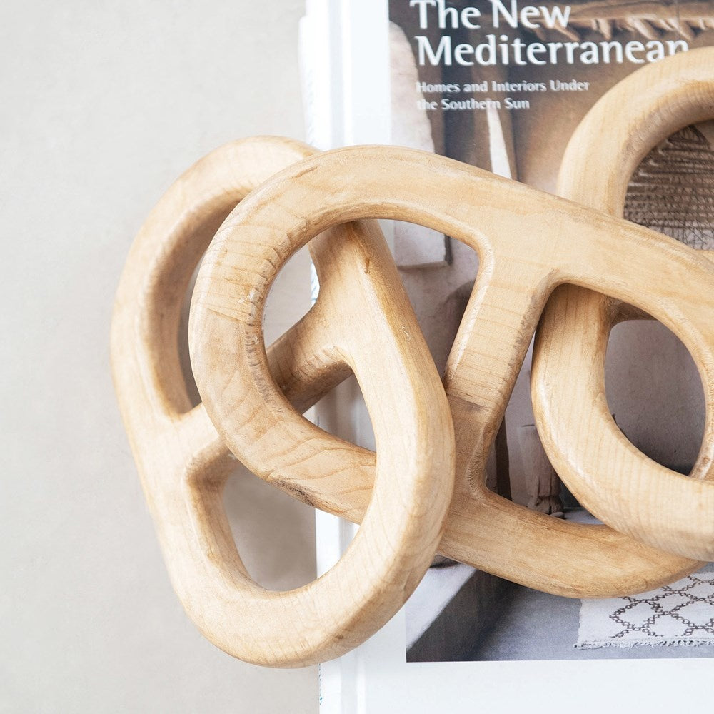 decorative knots & links - natural - 8.5" by creative co-op