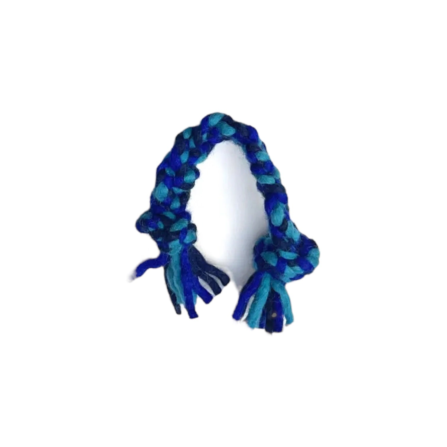 dog toy - knotted rope pull - blue/turquoise by karma cat/distinctly himalayan