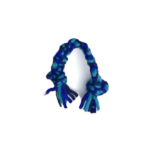 dog toy - knotted rope pull - blue/turquoise by karma cat/distinctly himalayan