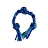 dog toy - knotted rope pull - blue/turquoise by karma cat/distinctly himalayan