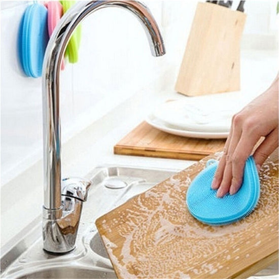 dish brush - silicone scrub by dhgate