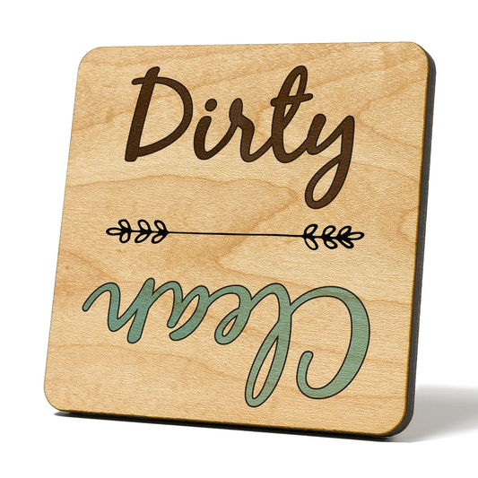 x-Dishwasher Magnet | Cursive Blue