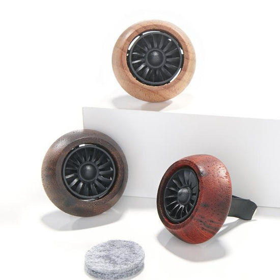 car fan diffuser - wood grain by giftcraft