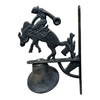 dinner bell - cast iron - bucking bronco cowboy by plenty picked
