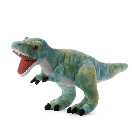toy - animal plush - dino t-rex green by the petting zoo