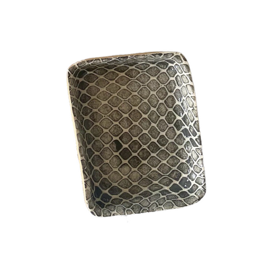 ceramic dip tray - taj charcoal by terrafirma ceramics inc.