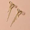 earrings - disco bow dangle stud - 18kgp by peter and june