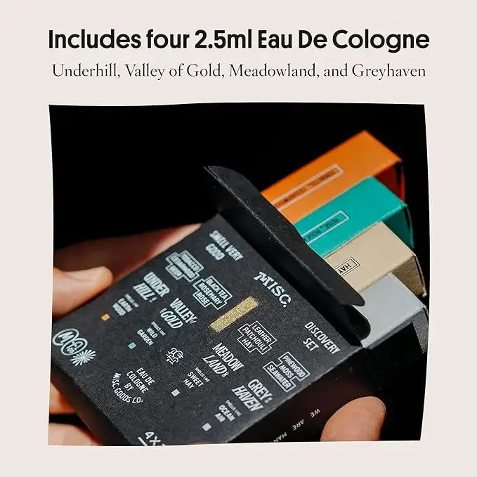 cologne - discovery set - 2.5ml vials by misc goods co.