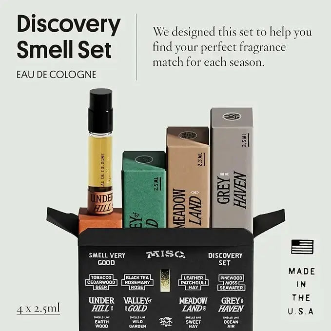 cologne - discovery set - 2.5ml vials by misc goods co.