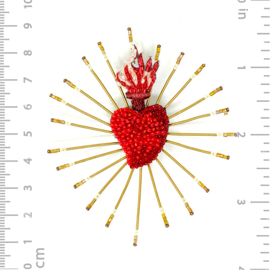 brooch pin - divine heart by trovelore