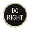 patch - embroidered - do right by oxford pennant