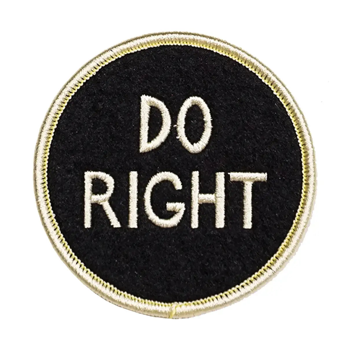 patch - embroidered - do right by oxford pennant