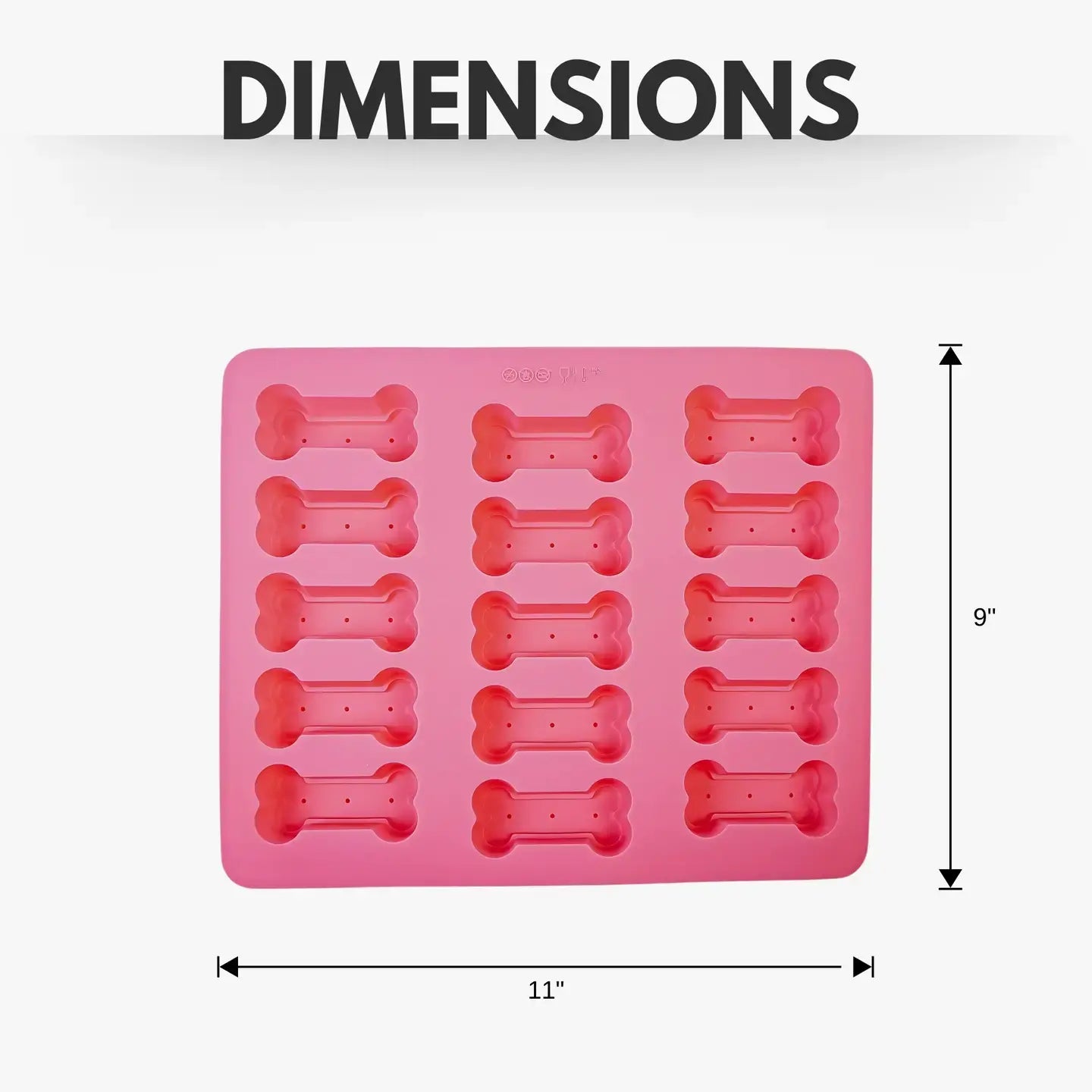 baking dog treat tray - bone shape - silicone by jojo modern pets