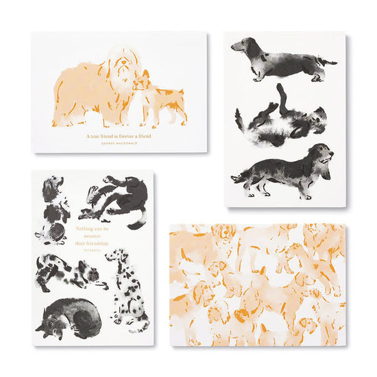 boxed notecards - dog-themed - set of 12 by compendium