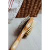 dog brush - two-sided bamboo - sisal bristles/wire brush by zefiro