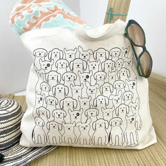 bag - canvas tote - dogs by counter couture