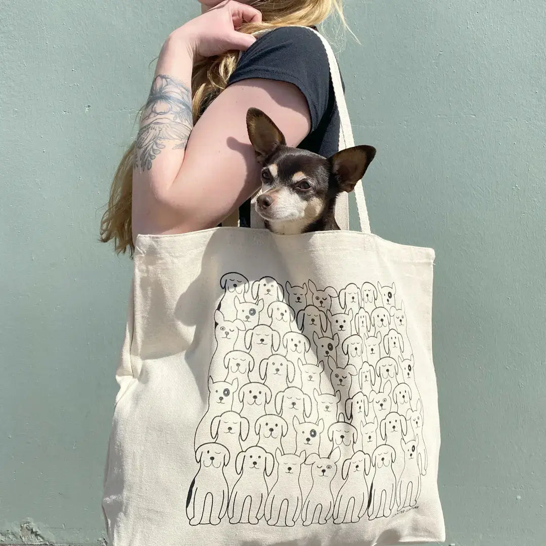 bag - canvas tote - dogs by counter couture