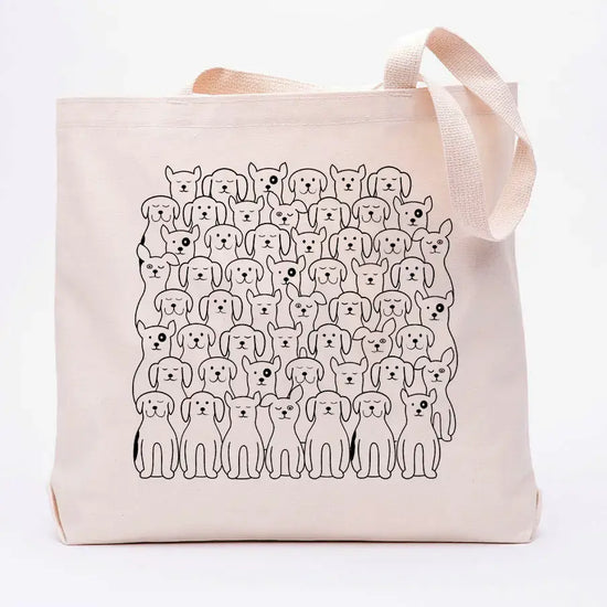 bag - canvas tote - dogs by counter couture