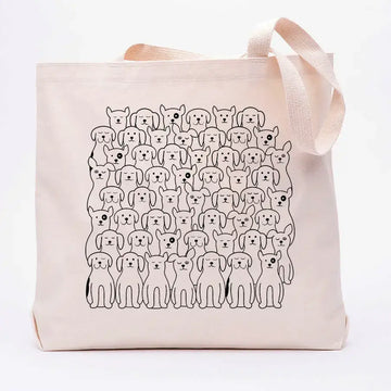 bag - canvas tote - dogs by counter couture