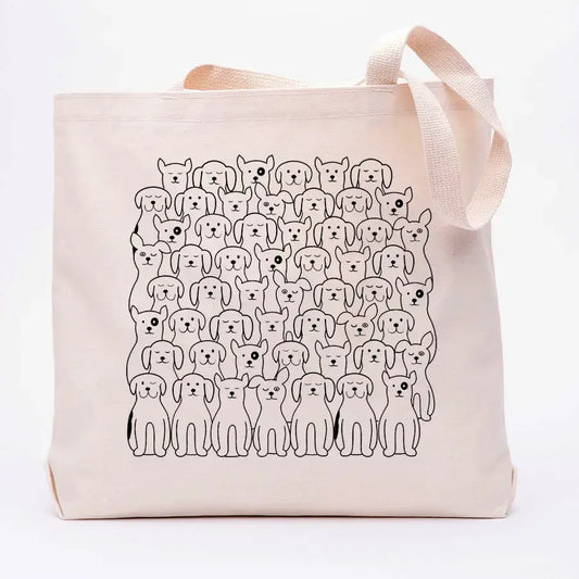 bag - canvas tote - dogs by counter couture