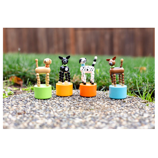 toy - push puppet dog by jack rabbit creations